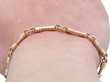 Vintage Gold Bracelet on the Wrist