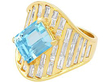 Aquamarine Cocktail Ring