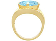 Aquamarine Diamond Ring