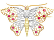 Antique Butterfly Brooch