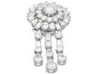 White Gold Diamond Drop Earrings UK 