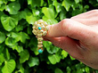 Gold Earrings with Turquoise