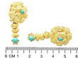 Gold Turquoise Earrings