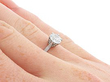 Diamond Solitaire Engagement Ring Being Worn