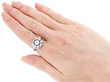 Diamond Cluster Ring on the Hand