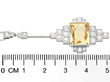 Measurements for Citrine Pendant