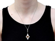 Art Deco Diamond Pendant Platinum Wearing