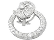 Diamond and Platinum Circular Earrings