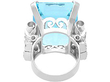 Vintage Large Aquamarine Cocktail Ring