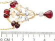 Garnet Pendant in Gold with Moonstone