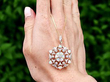 Victorian Opal Pendant with Diamonds Outsdie