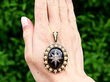 Victorian Seed Pearl Pendant with Onyx 