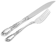 68 Piece Cutlery Set Antique Silver