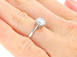 8 Claw Engagement Ring for Sale on hand 