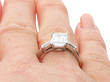 Emerald Cut Engagement Ring with Baguettes