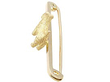 Antique Gold Bar Brooch Dog