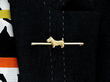 Antique Gold Bar Brooch Dog