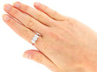Wearing Image for Vintage Oval Cut Diamond Trilogy Ring 