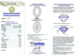 Vintage Oval Cut Diamond Trilogy Ring Certificate