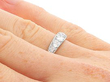 Antique Diamond Ring on the Hand