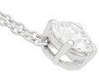 Solitaire Pendant in White Gold