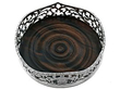 Sterling Silver Wine Coasters with Walnut 