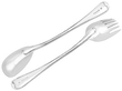 Victorian Solid Silver Salad Servers