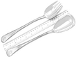 Solid Silver Salad Servers size