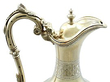 Silver Wine Jug with Lid and Goblets