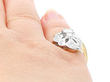Vintage Diamond Ring on the Hand