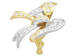 Multi Gold Bow Brooch