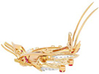 Vintage Ruby and Diamond Brooch