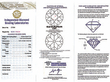 Platinum Diamond Brooch Certificate