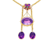Victorian Amethyst Drop Necklace