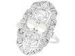 white gold pearl ring