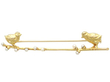Bird Brooch in Yellow Gold