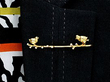 Wearing Image for Bird Brooch in Yellow Gold