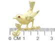 Vintage Bird Brooch with Rubies 