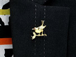Wearing Image for Vintage Bird Brooch with Rubies 