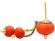 Coral Drop Earrings
