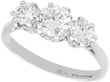 18ct White Gold Trilogy Ring Diamond