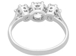 18ct White Gold Trilogy Ring back