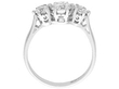 Diamond 18ct White Gold Trilogy Ring side