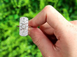 Antique Platinum Dress Ring Diamond Outside