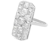 Antique Platinum Dress Ring Diamond For sale