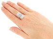 Antique Platinum Dress Ring Diamond Wearing 
