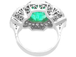 large emerald diamond ring