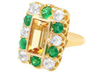Topaz and Emerald Ring