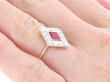 Kite Shaped Ring on the Hand
