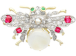 Antique Bug Brooch with Gems